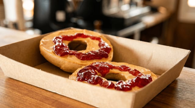 Bagel with Peanut Butter & Jelly.
